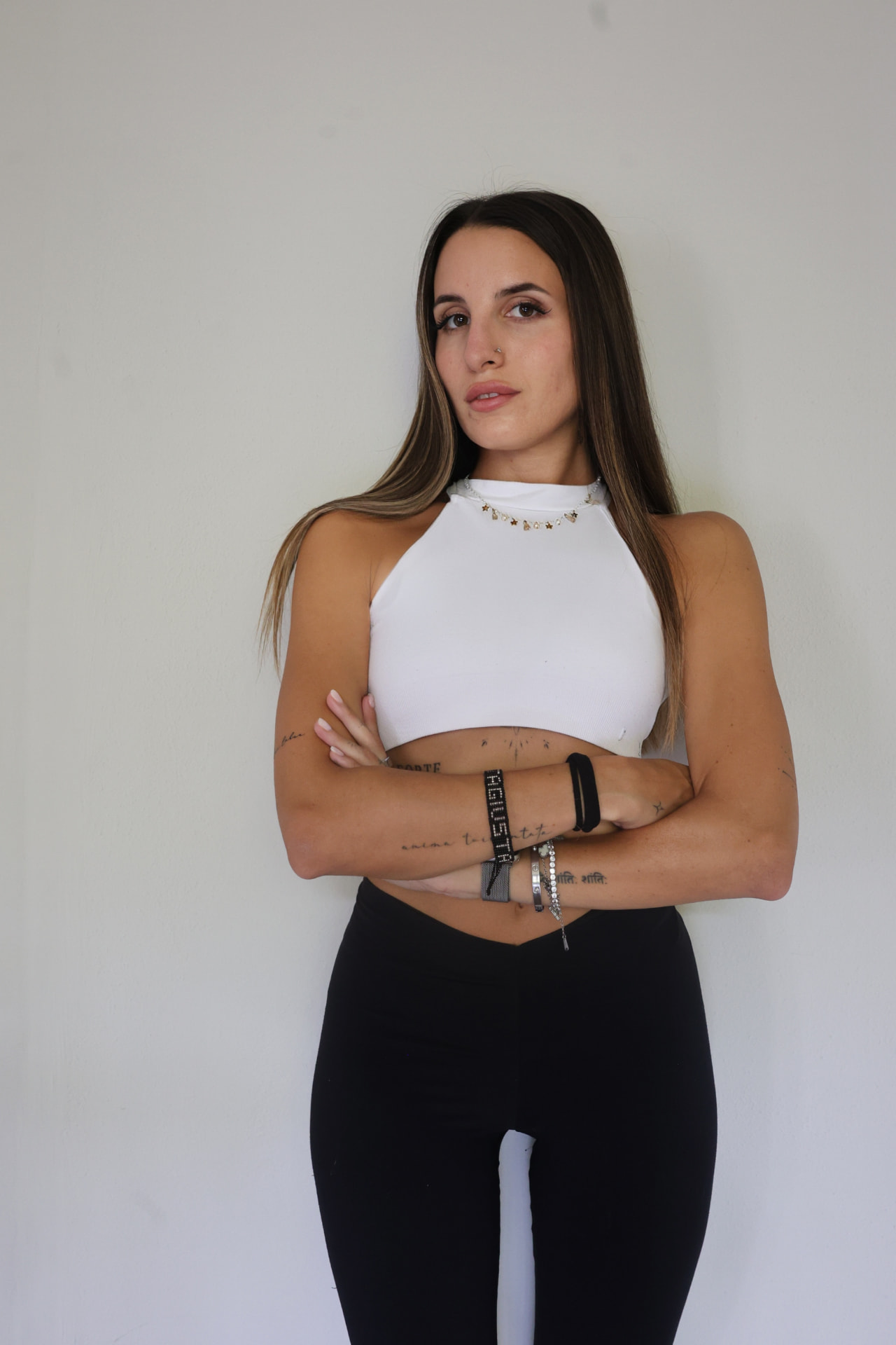 Chiara durante una sessione di allenamento